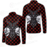 Baphomet Demon Goat Head And Human Skulls SED-0355 Shirt Allover
