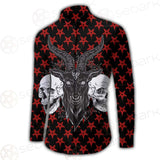 Baphomet Demon Goat Head And Human Skulls SED-0355 Shirt Allover