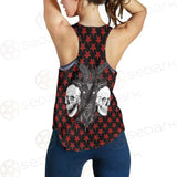 Baphomet Demon Goat Head And Human Skulls SED-0355 Women Tank Top