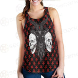 Baphomet Demon Goat Head And Human Skulls SED-0355 Women Tank Top