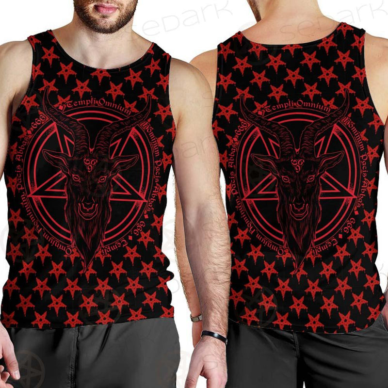 Baphomet Demon Goat Head SED-0356 Men Tank-tops