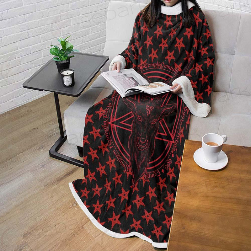 Baphomet Demon Goat Head SED-0356 Sleeved Blanket