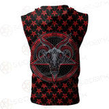 Baphomet Demon SED-0357 Zip Sleeveless Hoodie