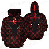 Baphomet Goat Headed Demon With The Red SED-0358 Hoodie & Zip Hoodie