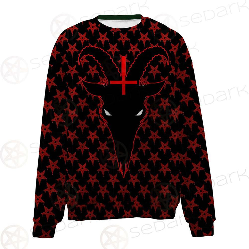 Baphomet Goat Headed Demon With The Red SED-0358 Unisex Sweatshirt
