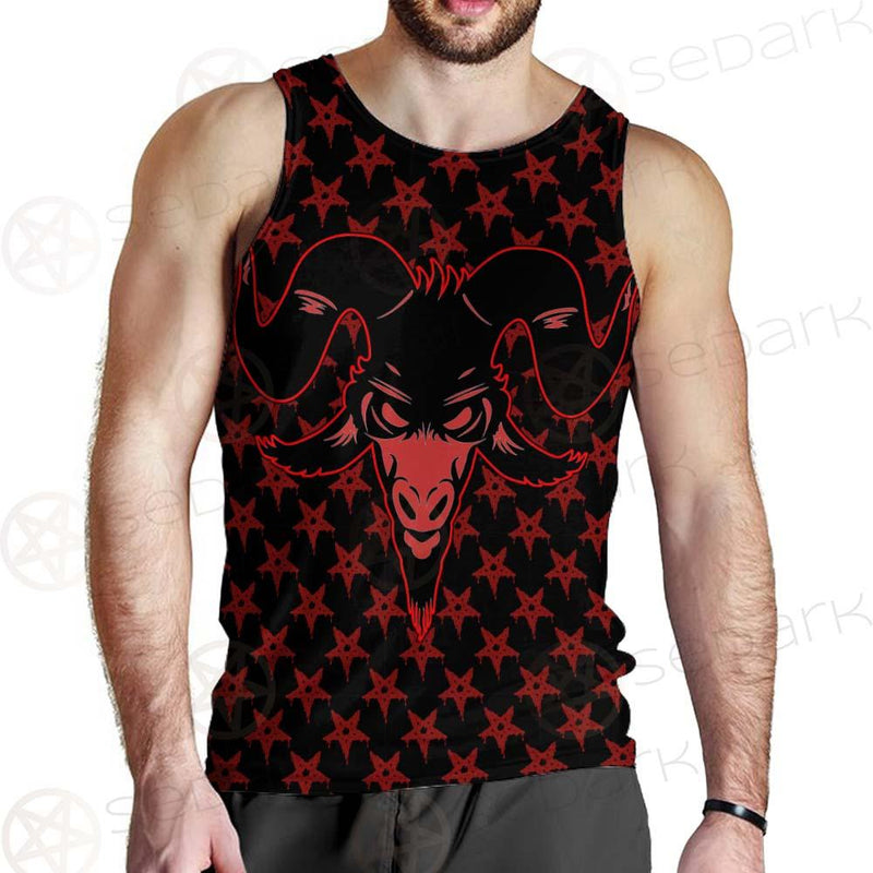 Baphomet Goat Headed Demon SED-0359 Men Tank-tops
