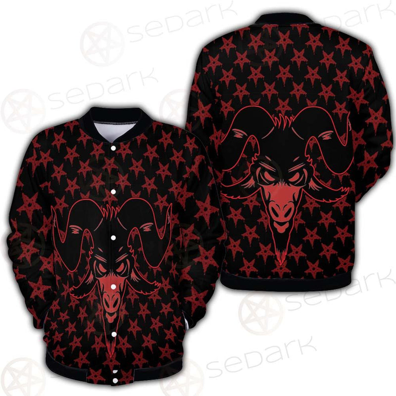 Baphomet Goat Headed Demon SED-0359 Button Jacket
