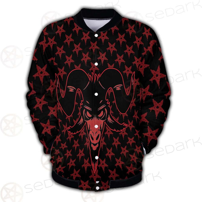 Baphomet Goat Headed Demon SED-0359 Button Jacket