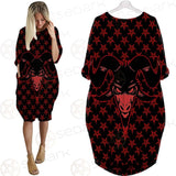 Baphomet Goat Headed Demon SED-0359 Batwing Pocket Dress