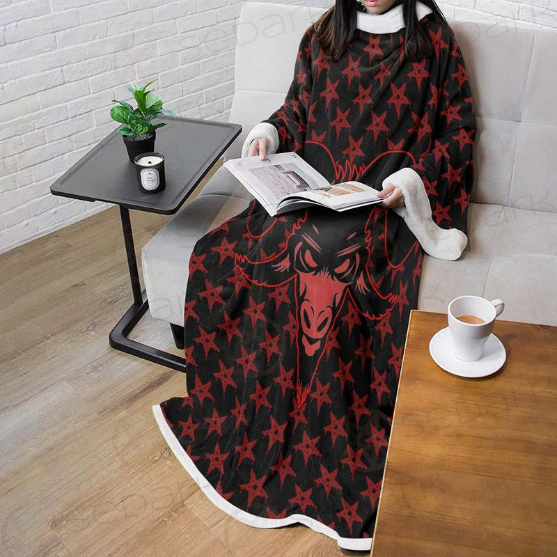 Baphomet Goat Headed Demon SED-0359 Sleeved Blanket
