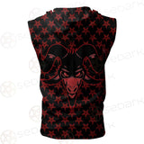 Baphomet Goat Headed Demon SED-0359 Zip Sleeveless Hoodie