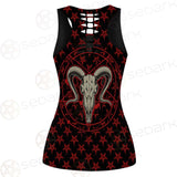 Monochrome Emblems With Goat Skull SED-0360 Women Tank Top