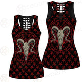 Monochrome Emblems With Goat Skull SED-0360 Women Tank Top