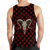 Monochrome Emblems With Goat Skull SED-0360 Men Tank-tops