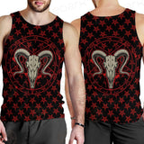 Monochrome Emblems With Goat Skull SED-0360 Men Tank-tops