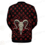 Monochrome Emblems With Goat Skull SED-0360 Button Jacket