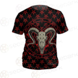 Monochrome Emblems With Goat Skull SED-0360 Unisex T-shirt