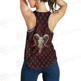 Monochrome Emblems With Goat Skull SED-0360 Women Tank Top