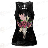 Satan Head Flowers SED-0374 Women Tank Top