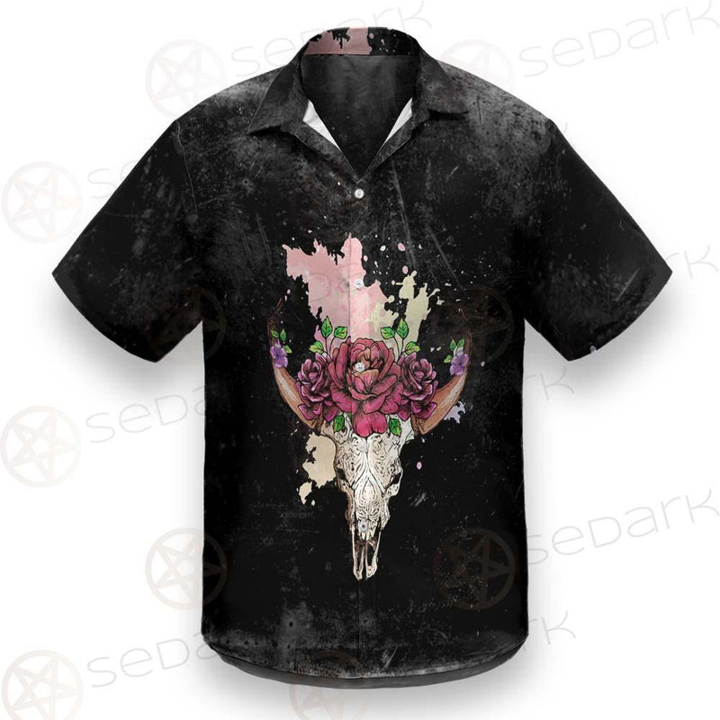 Satan Head Flowers SED-0374 Shirt Allover