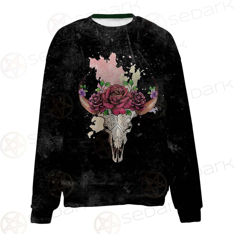 Satan Head Flowers SED-0374 Unisex Sweatshirt