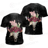 Satan Head Flowers SED-0374 Unisex T-shirt