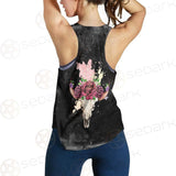 Satan Head Flowers SED-0374 Women Tank Top