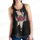 Satan Head Flowers SED-0374 Women Tank Top