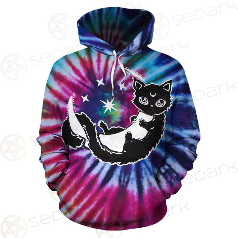 Gothic Cat Background Spill Color SED-0377 Hoodie & Zip Hoodie