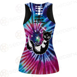 Gothic Cat Background Spill Color SED-0377 Women Tank Top