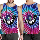 Gothic Cat Background Spill Color SED-0377 Men Tank-tops