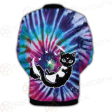 Gothic Cat Background Spill Color SED-0377 Button Jacket