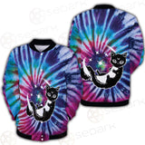 Gothic Cat Background Spill Color SED-0377 Button Jacket