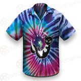 Gothic Cat Background Spill Color SED-0377 Shirt Allover