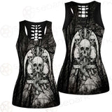 Satan Forest Black White SED-0398 Women Tank Top