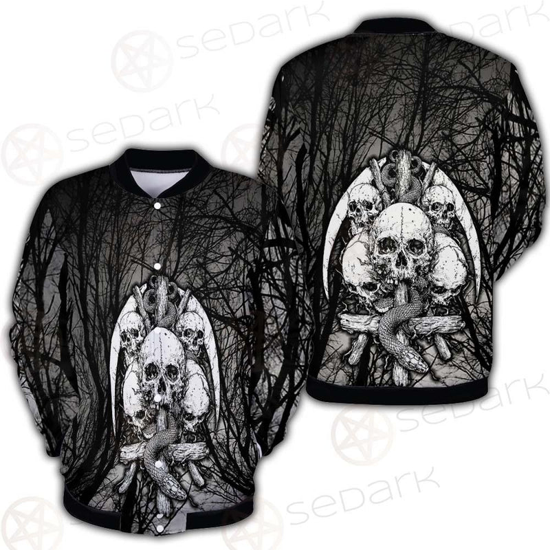 Satan Forest Black White SED-0398 Button Jacket
