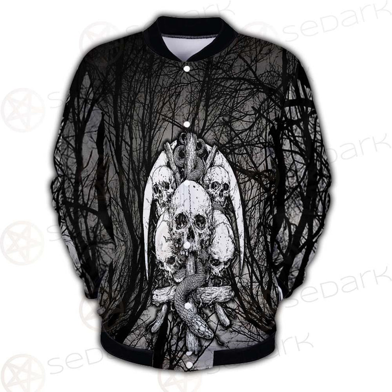 Satan Forest Black White SED-0398 Button Jacket