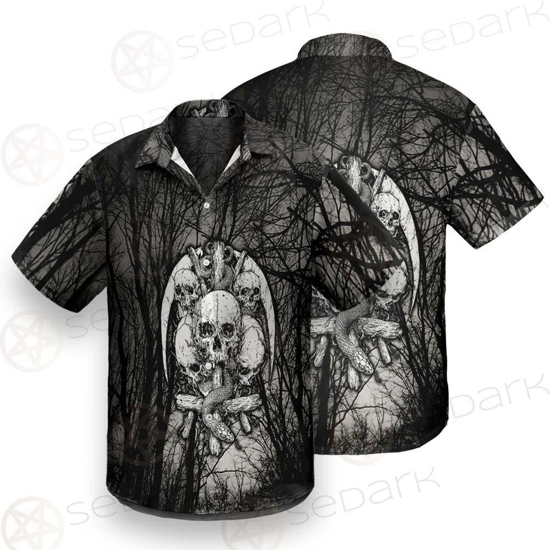Satan Forest Black White SED-0398 Shirt Allover
