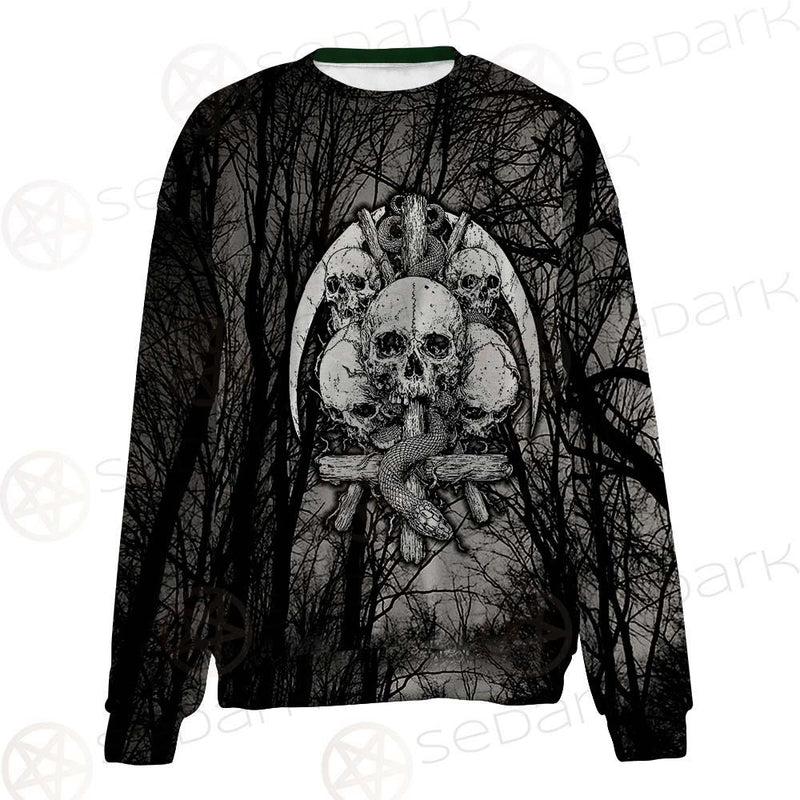 Satan Forest Black White SED-0398 Unisex Sweatshirt