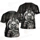 Satan Forest Black White SED-0398 Unisex T-shirt