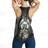 Satan Forest Black White SED-0398 Women Tank Top
