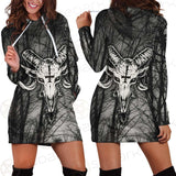 Satan Forest Black White SED-0400 Hoodie Dress