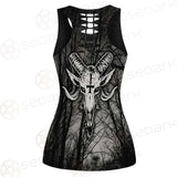 Satan Forest Black White SED-0400 Women Tank Top