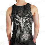 Satan Forest Black White SED-0400 Men Tank-tops