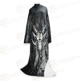 Satan Forest Black White SED-0400 Sleeved Blanket