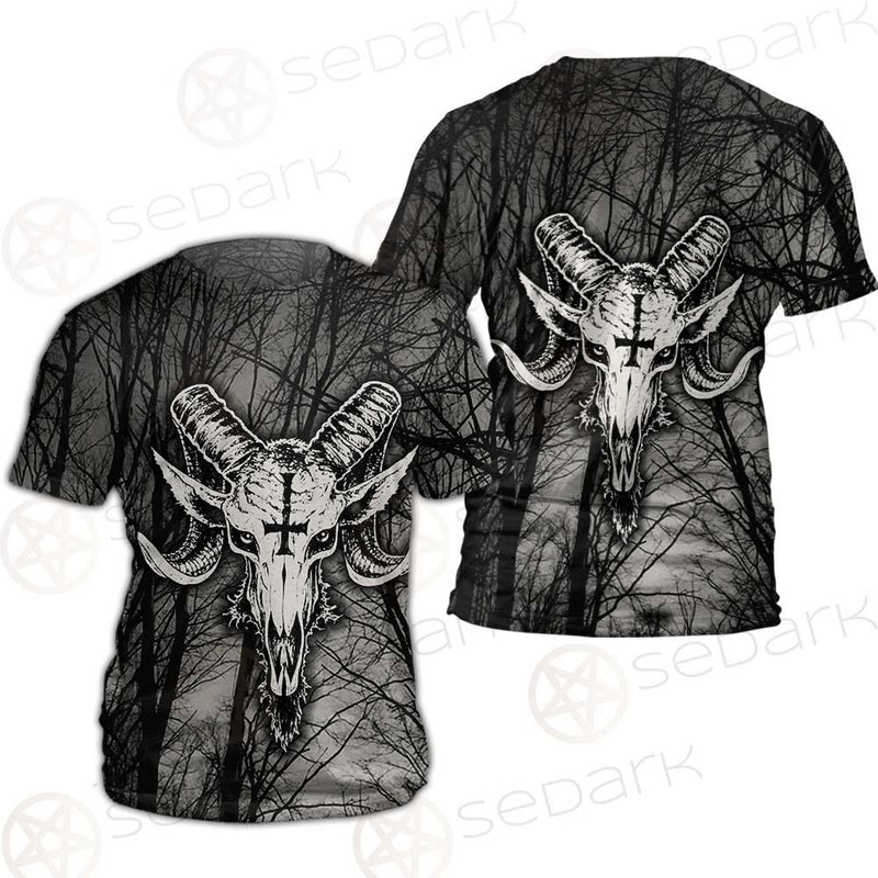 Satan Forest Black White SED-0400 Unisex T-shirt