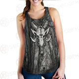 Satan Forest Black White SED-0400 Women Tank Top