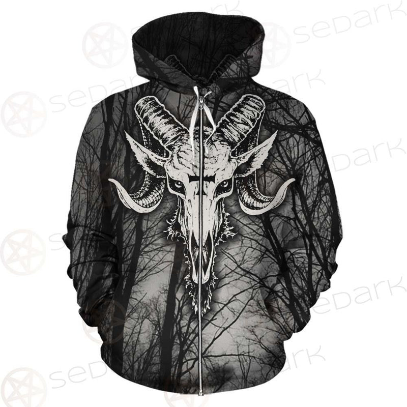 Satan Forest Black White SED-0400 Hoodie & Zip Hoodie