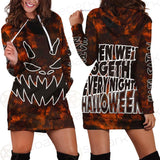 Hail Satan Halloween SED-0401 Hoodie Dress