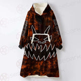 Hail Satan Halloween SED-0401 Oversized Sherpa Blanket Hoodie